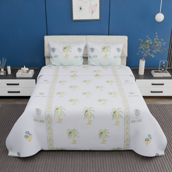 Blockprint Cotton Bedsheet- 01